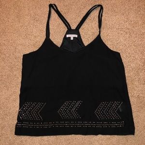 Black blouse tank